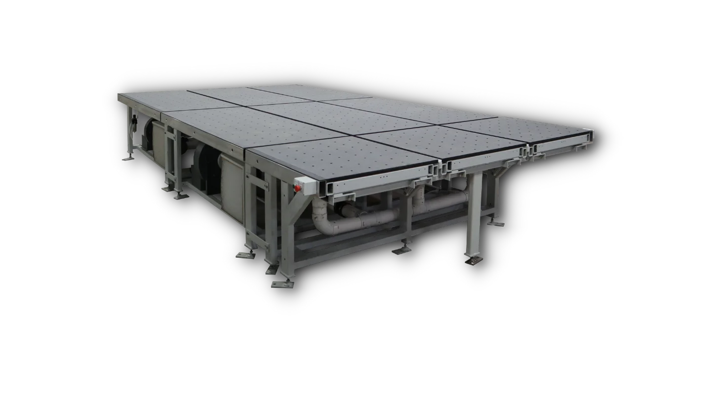 Fixed Breakout Table Glass handling breakout table